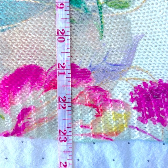 Made in Italy S Brand New Loggia de Tesitory Floral Blouse Spring Summer Bright - Picture 10 of 10